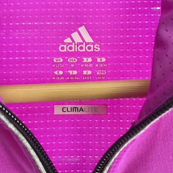 Adidas Purple Full Zip Athletic Pocket Jacket - Picture 3 of 4